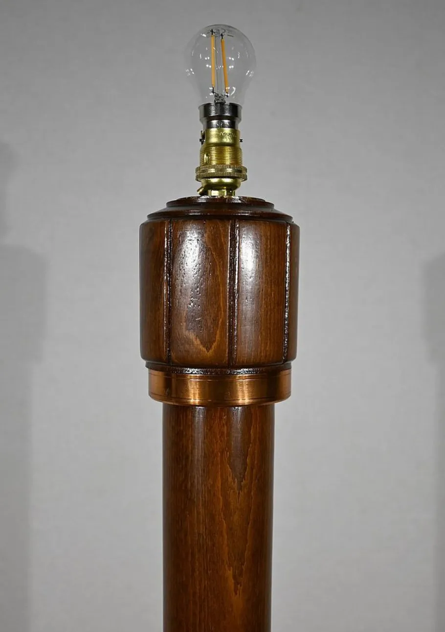 Hot Pamono Art Deco Lamp in Varnished Beech, 1940
