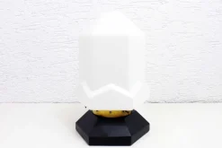 Online Pamono Art Deco Lamp in Wood and Opal Glass, 1930s