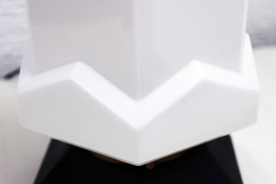 Online Pamono Art Deco Lamp in Wood and Opal Glass, 1930s