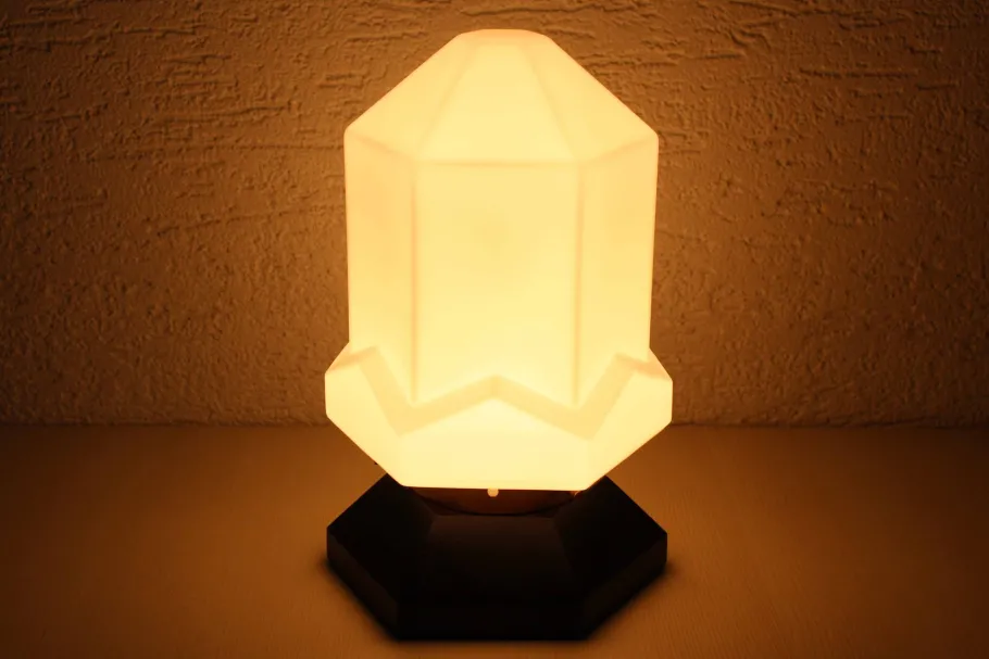 Online Pamono Art Deco Lamp in Wood and Opal Glass, 1930s