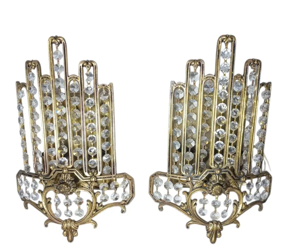 Online Pamono Art Deco Lamps by Ernst Palme for Palwa, 1950s, Set of 2