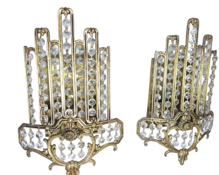 Online Pamono Art Deco Lamps by Ernst Palme for Palwa, 1950s, Set of 2