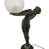 Pamono Art Deco Lumina Sculptural Clarté Table Lamp by Max Le Verrier, 2023