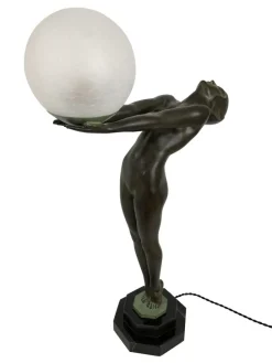 Pamono Art Deco Lumina Sculptural Clarté Table Lamp by Max Le Verrier, 2023