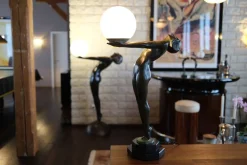 Pamono Art Deco Lumina Sculptural Clarté Table Lamp by Max Le Verrier, 2023