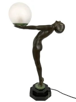 Pamono Art Deco Lumina Sculptural Clarté Table Lamp by Max Le Verrier, 2023