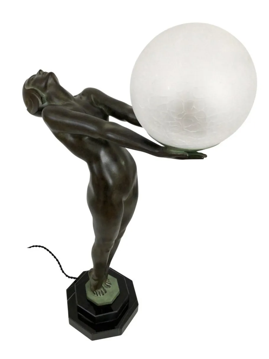 Pamono Art Deco Lumina Sculptural Clarté Table Lamp by Max Le Verrier, 2023