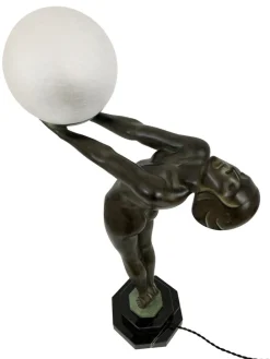 Pamono Art Deco Lumina Sculptural Clarté Table Lamp by Max Le Verrier, 2023