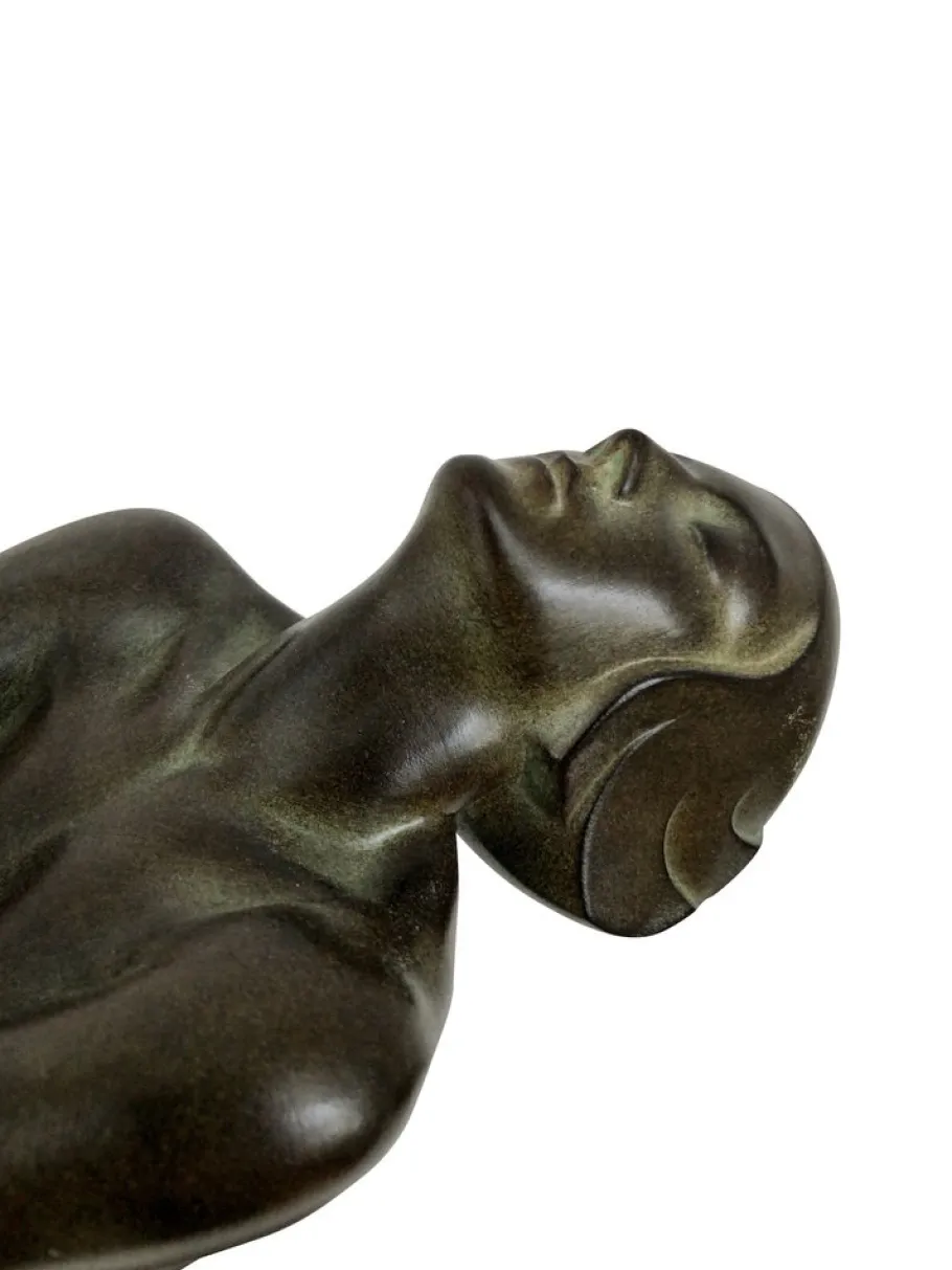 Pamono Art Deco Lumina Sculptural Clarté Table Lamp by Max Le Verrier, 2023