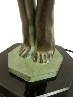 Pamono Art Deco Lumina Sculptural Clarté Table Lamp by Max Le Verrier, 2023