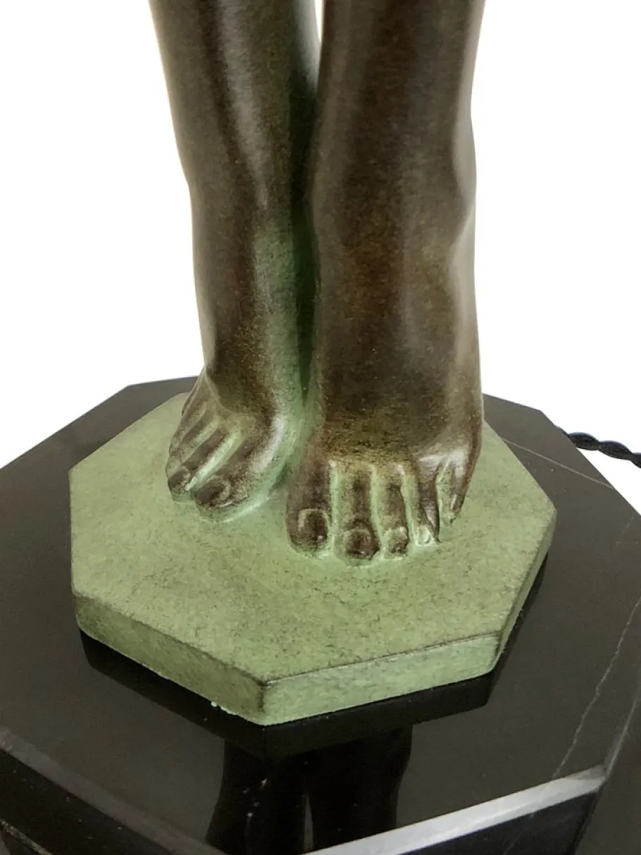 Pamono Art Deco Lumina Sculptural Clarté Table Lamp by Max Le Verrier, 2023