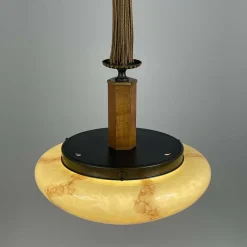 Hot Pamono Art Deco Marbled Opaline Glass Pendant, Germany, 1930s