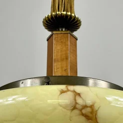 Hot Pamono Art Deco Marbled Opaline Glass Pendant, Germany, 1930s