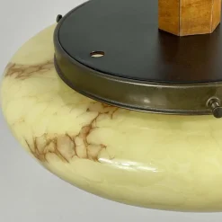 Hot Pamono Art Deco Marbled Opaline Glass Pendant, Germany, 1930s