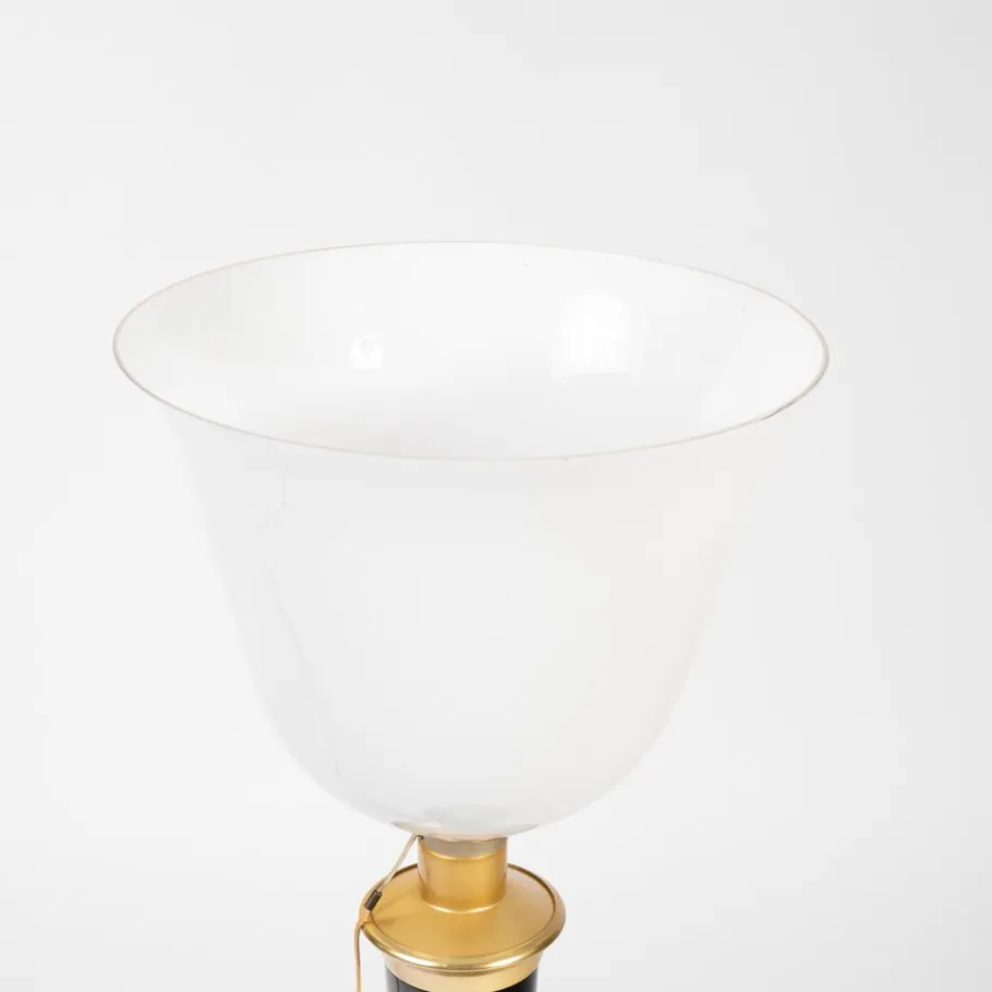 New Pamono Art Deco Mazda Lamp in Beech and Brass