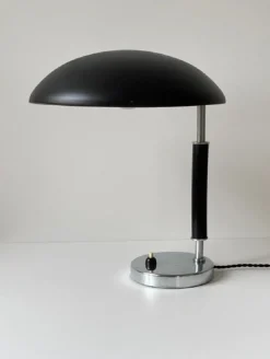 Pamono Art Deco Model 6994 Funkis Table Lamp Harald Notini for Böhlmarks, 1940s