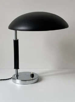 Pamono Art Deco Model 6994 Funkis Table Lamp Harald Notini for Böhlmarks, 1940s