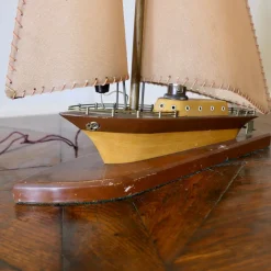 Pamono Art Deco Model Yacht Table Lamp