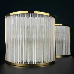 Hot Pamono Art Deco Murano Wall Lamps by De Majo, Italy, 1970s , Set of 2