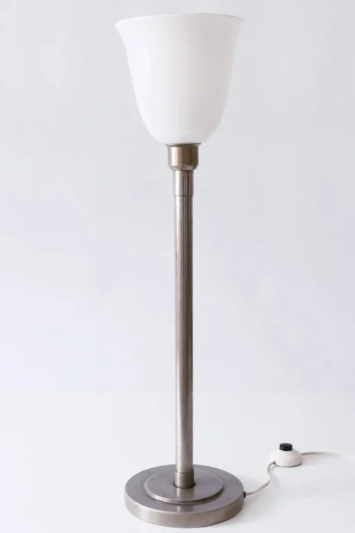 Best Pamono Art Deco Nickel Plated Brass Floor Lamp, 1930s