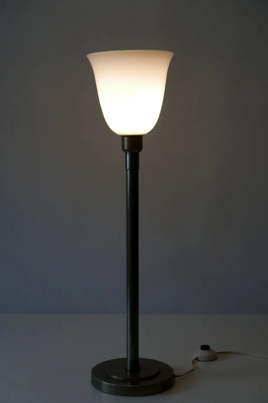 Best Pamono Art Deco Nickel Plated Brass Floor Lamp, 1930s