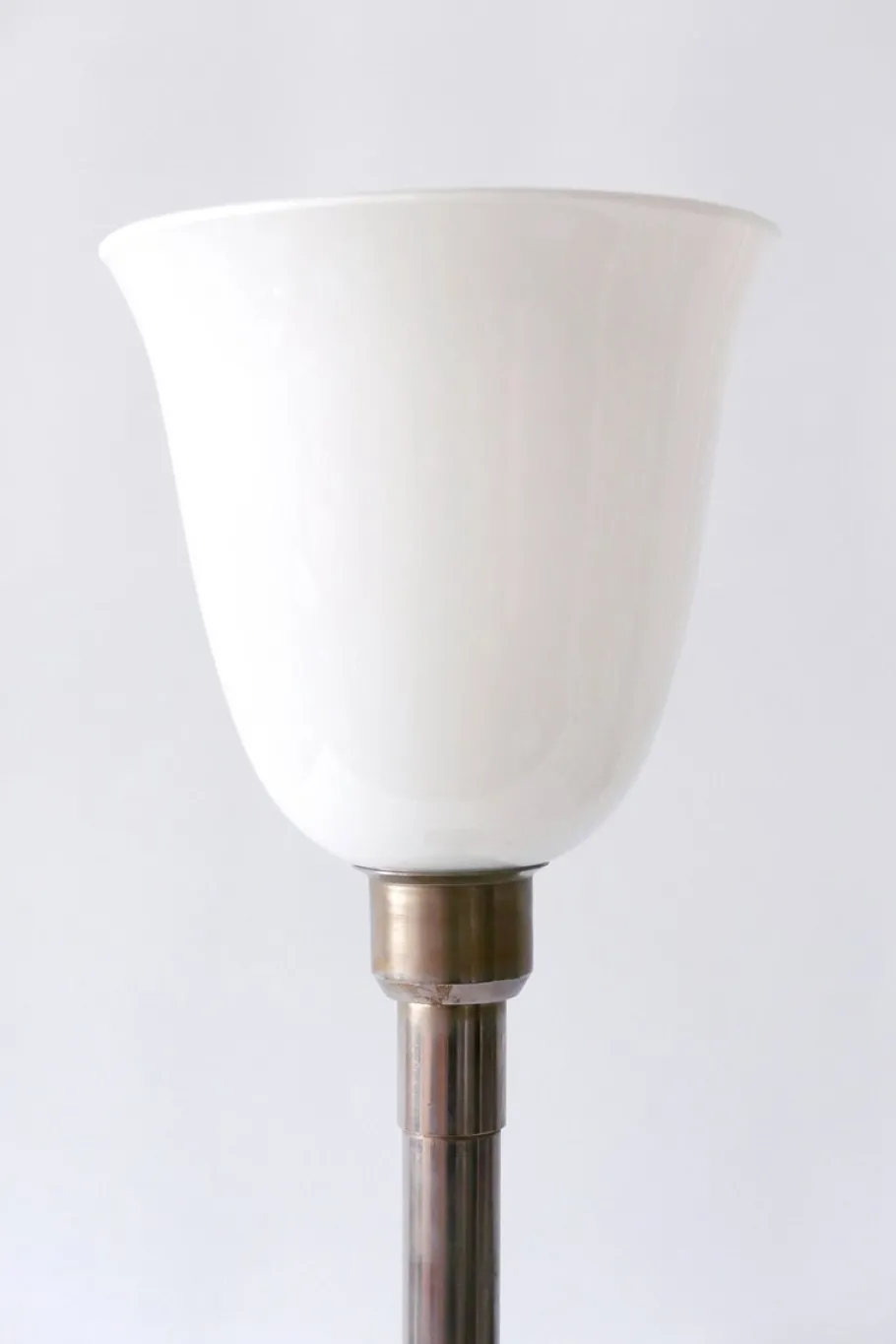 Best Pamono Art Deco Nickel Plated Brass Floor Lamp, 1930s