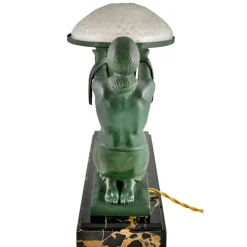 Discount Pamono Art Deco Offrande Table Lamp by Max Le Verrier and Pierre Le Faguays for Fayral & Daum Nancy, France, 1925