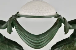 Discount Pamono Art Deco Offrande Table Lamp by Max Le Verrier and Pierre Le Faguays for Fayral & Daum Nancy, France, 1925