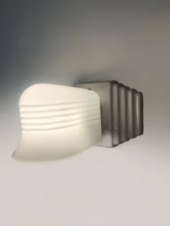 Online Pamono Art Deco Opaline Glass and Porcelain Sconce from Roca, 1920s