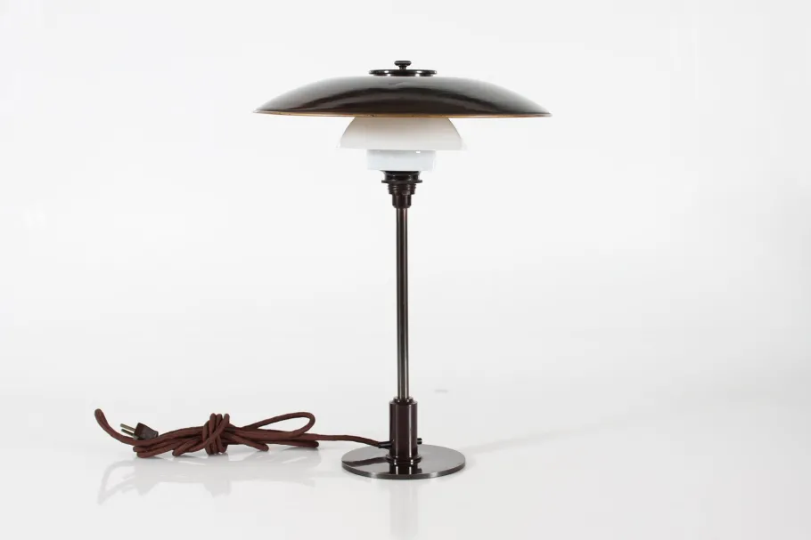New Pamono Art Deco Patinated Brass and Copper PH 3½/2 Table Lamp by Poul Henningsen for Louis Poulsen, 1930s