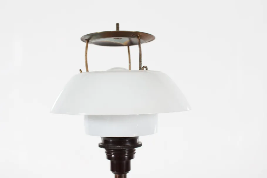 New Pamono Art Deco Patinated Brass and Copper PH 3½/2 Table Lamp by Poul Henningsen for Louis Poulsen, 1930s