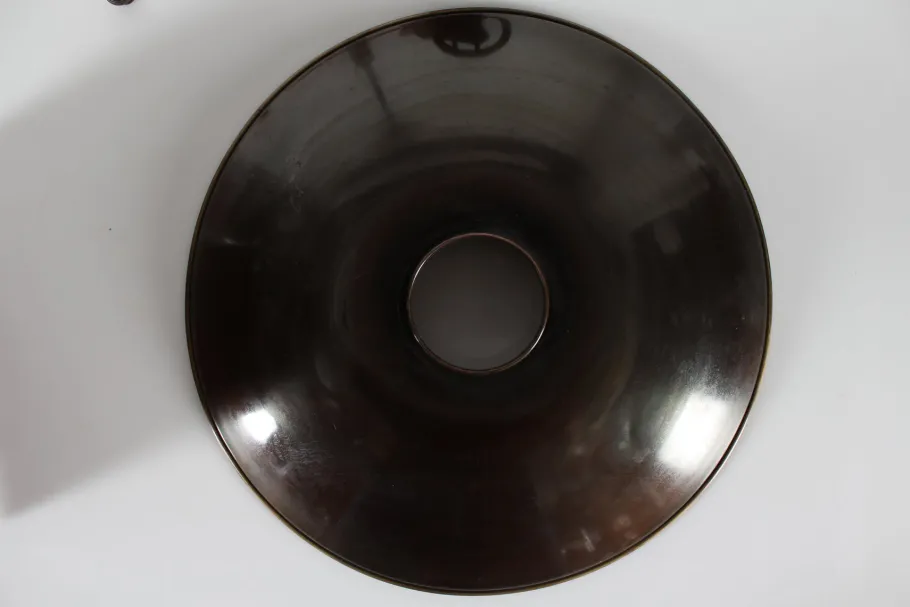 New Pamono Art Deco Patinated Brass and Copper PH 3½/2 Table Lamp by Poul Henningsen for Louis Poulsen, 1930s