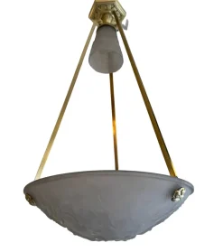 Online Pamono Art Deco Pendant Light by Müller Frères Lunéville