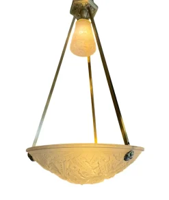 Online Pamono Art Deco Pendant Light by Müller Frères Lunéville