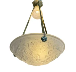 Online Pamono Art Deco Pendant Light by Müller Frères Lunéville