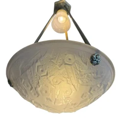 Online Pamono Art Deco Pendant Light by Müller Frères Lunéville