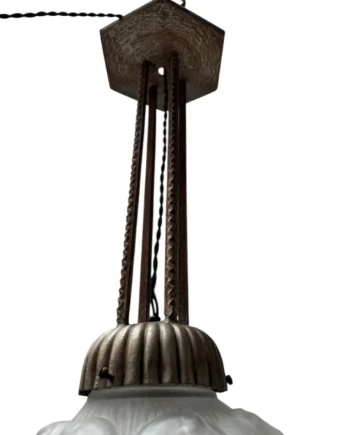 Best Pamono Art Deco Pendant Light by Muller Frères, 1930s