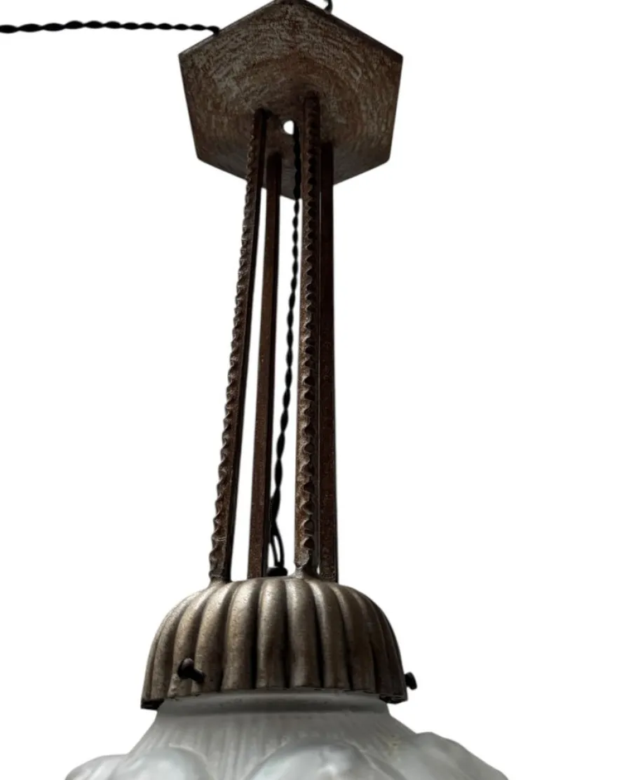 Best Pamono Art Deco Pendant Light by Muller Frères, 1930s