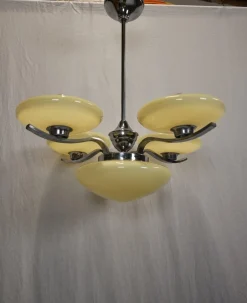 Online Pamono Art Deco Pendant Light, Czechoslovakia, 1930s