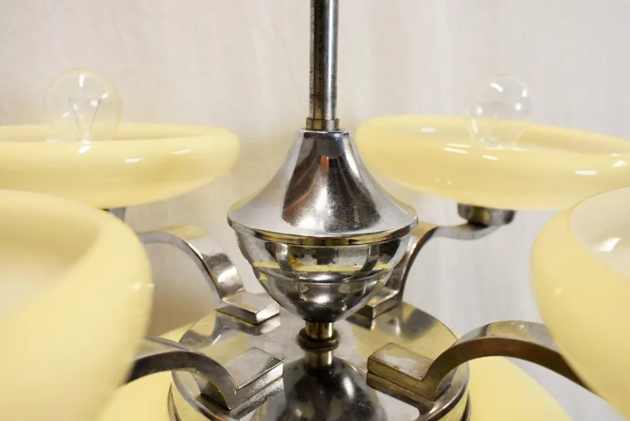 Online Pamono Art Deco Pendant Light, Czechoslovakia, 1930s