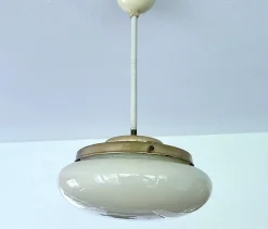 Discount Pamono Art Deco Pendant Light in Glass, 1930s