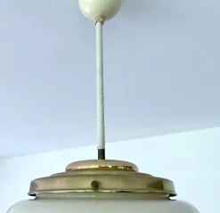 Discount Pamono Art Deco Pendant Light in Glass, 1930s