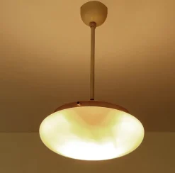 Discount Pamono Art Deco Pendant Light in Glass, 1930s