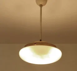 Discount Pamono Art Deco Pendant Light in Glass, 1930s