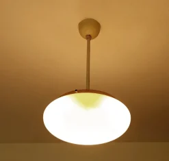 Discount Pamono Art Deco Pendant Light in Glass, 1930s