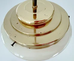 Discount Pamono Art Deco Pendant Light in Glass, 1930s