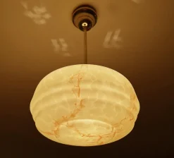 Discount Pamono Art Deco Pendant Light in Glass, 1930s