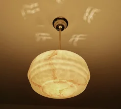 Discount Pamono Art Deco Pendant Light in Glass, 1930s