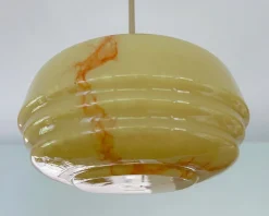 Discount Pamono Art Deco Pendant Light in Glass, 1930s