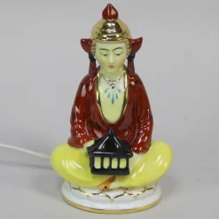 Pamono Art Deco Perfume Lamp in Decorated Porcelain, 1930s